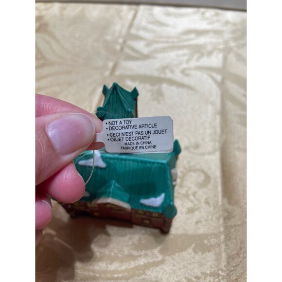 Vtg Department 56 Ornament Christmas in the City Series “City Hall” Retired 1991 - Picture 6 of 11